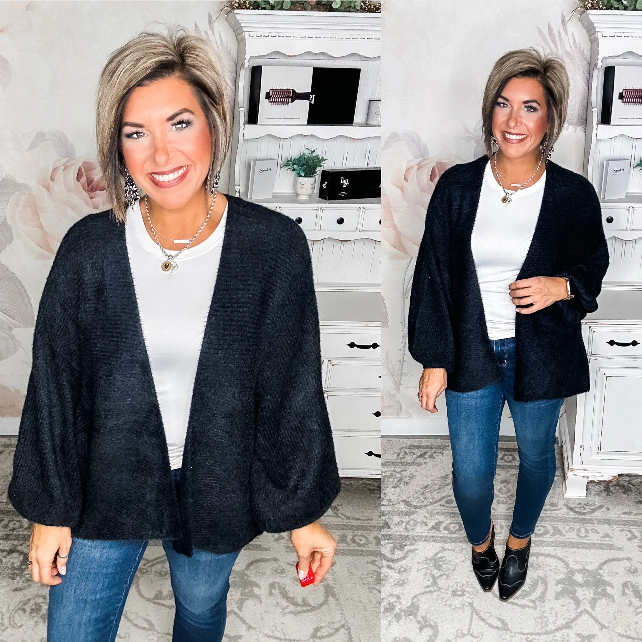 There's No Other Plush Cardigan - Black