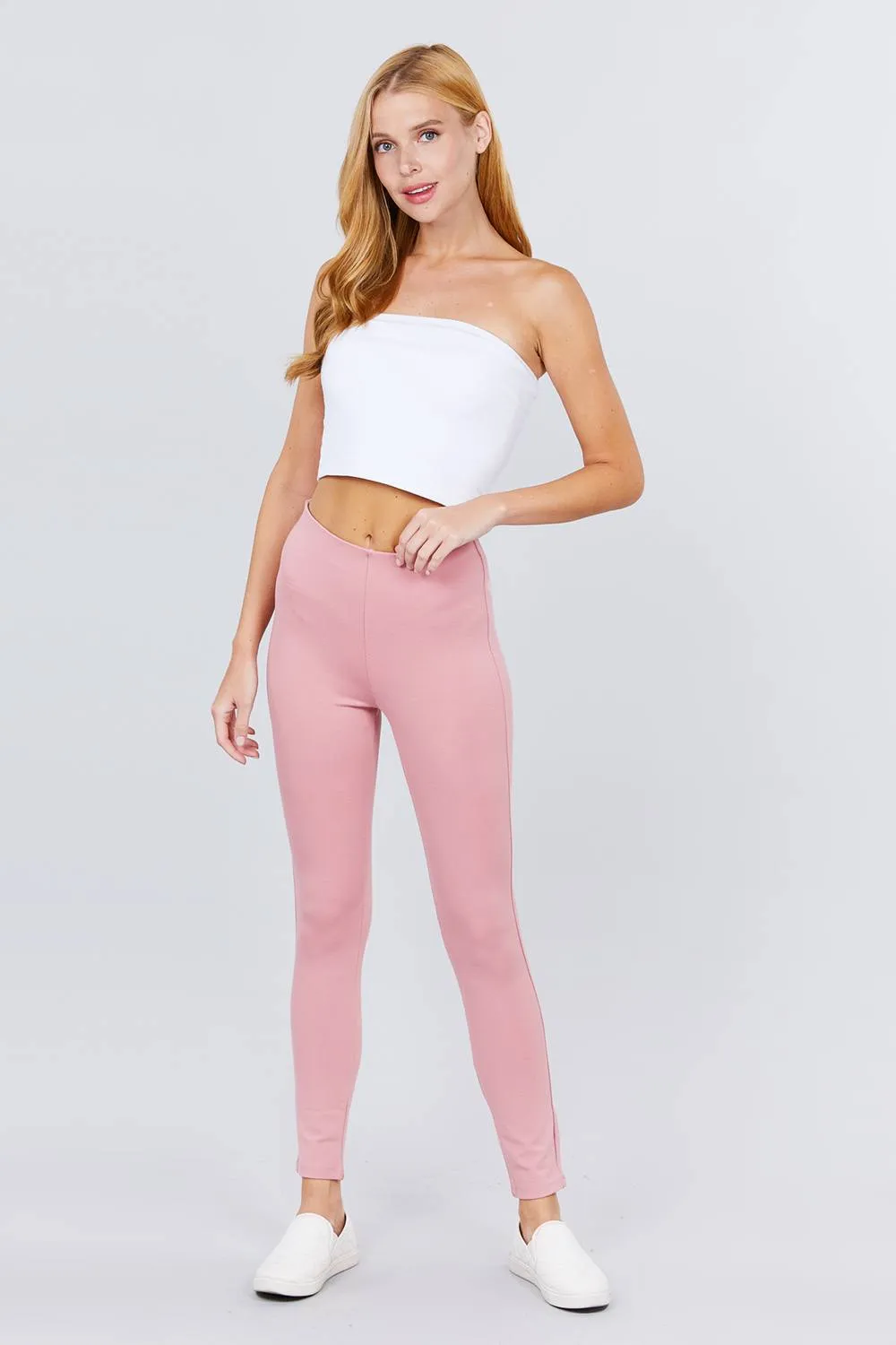 Waist Elastic Band Ponte Pants