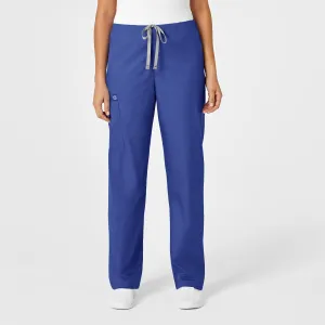 WonderWORK Unisex Drawstring Cargo Scrub Pant - Galaxy Blue