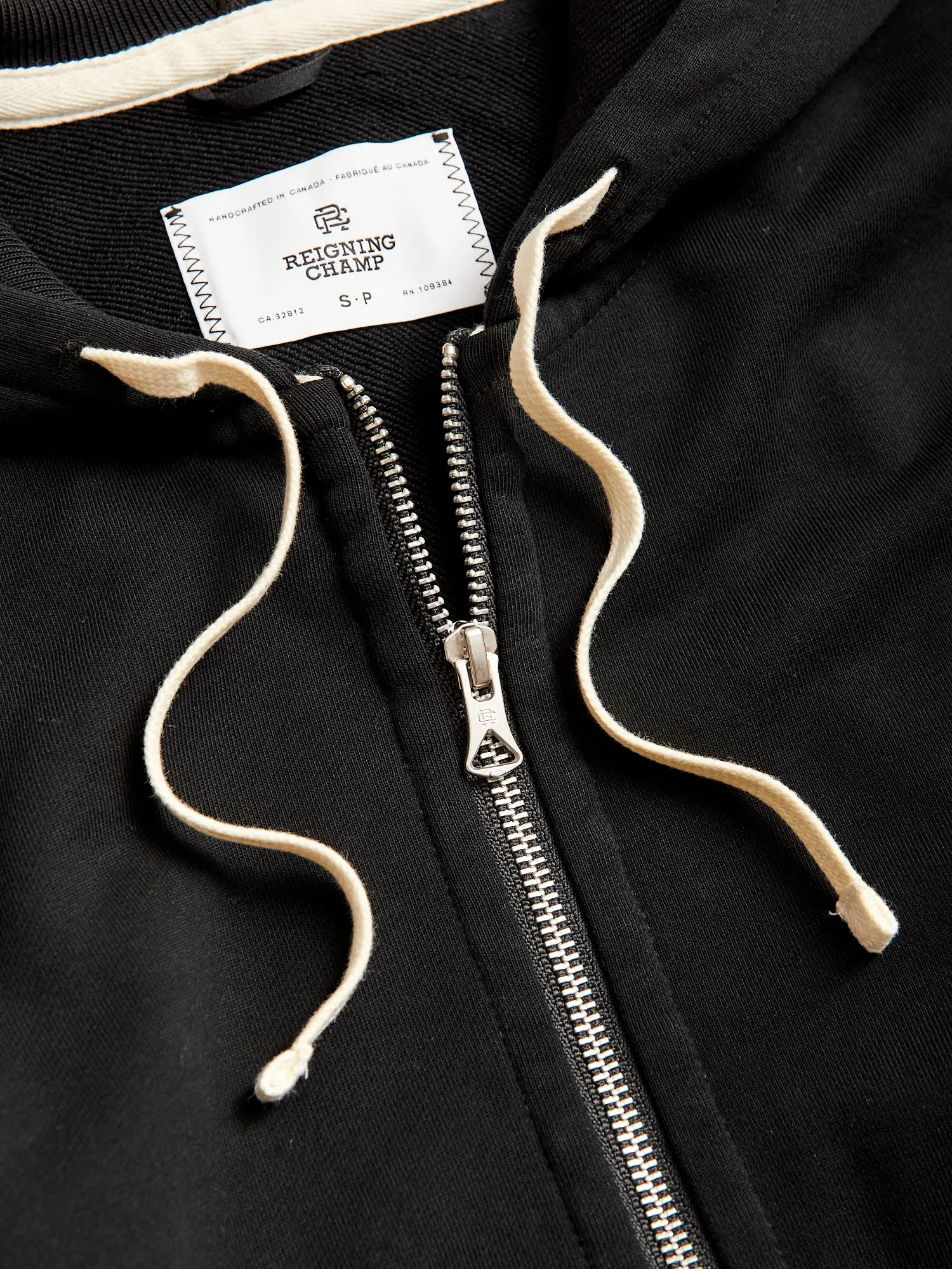 Zip Hoodie in Black