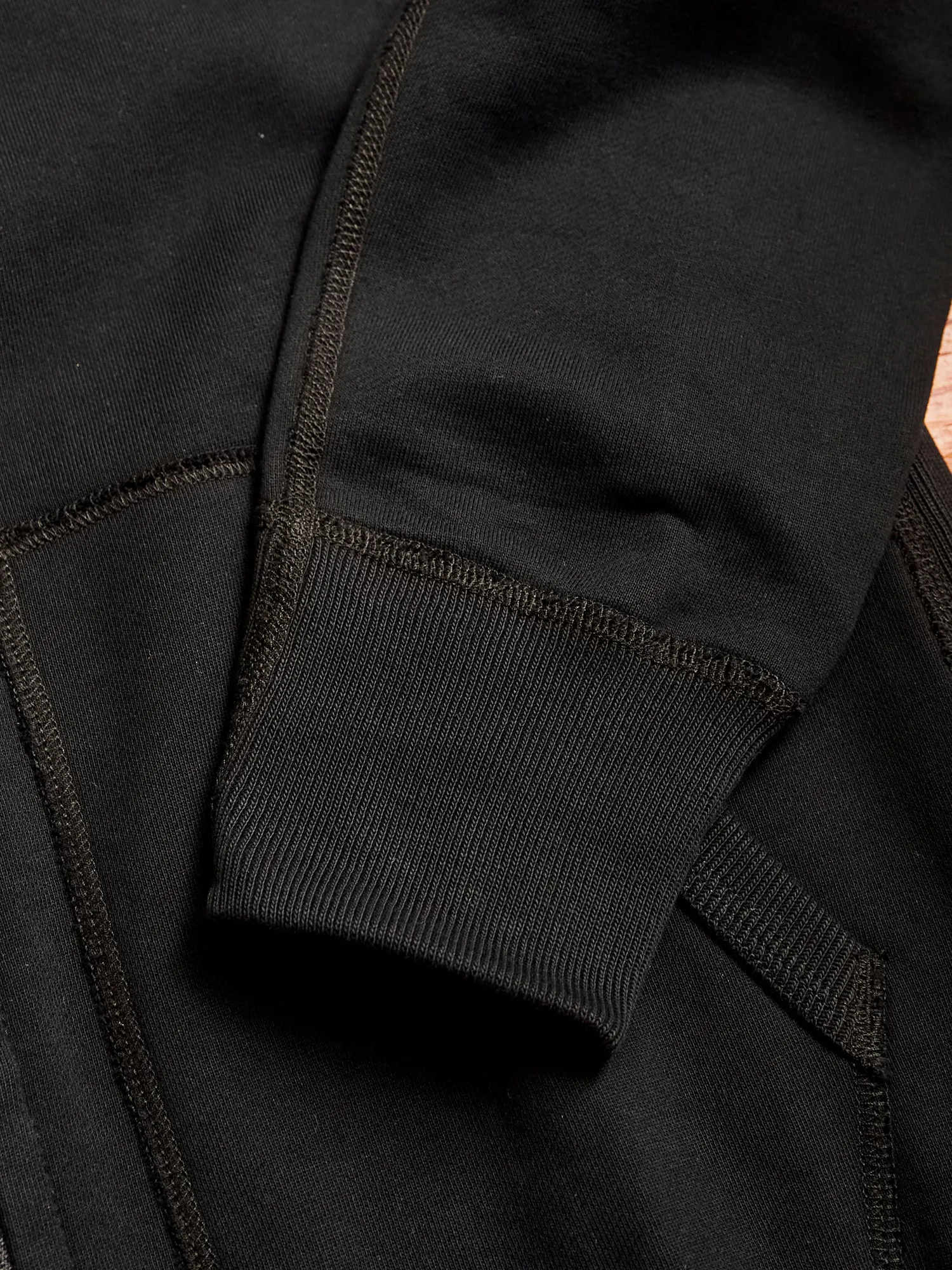 Zip Hoodie in Black